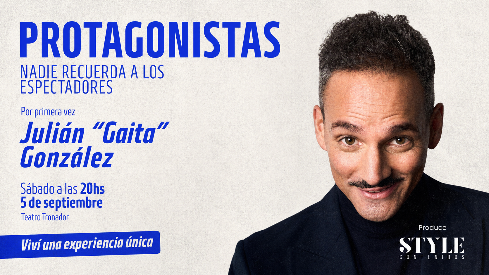 Gaita González en el Teatro Tronador de Mar del Plata